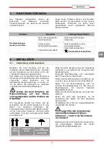 Preview for 11 page of Bartscher 296507 Installation, Operating And Maintenance Manual