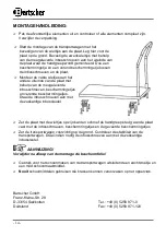 Предварительный просмотр 9 страницы Bartscher 300.142 Instruction Manual