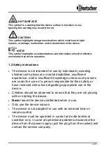 Preview for 4 page of Bartscher 3550TB10 Manual