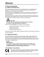 Preview for 9 page of Bartscher 370.160 User Manual