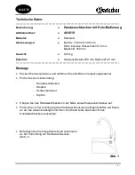 Предварительный просмотр 2 страницы Bartscher 401.619 Instruction Manual