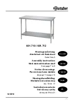 Предварительный просмотр 1 страницы Bartscher 601.710 Assembly Instruction Manual