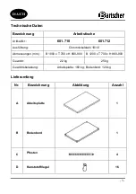 Предварительный просмотр 3 страницы Bartscher 601.710 Assembly Instruction Manual