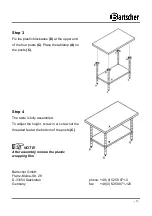 Предварительный просмотр 9 страницы Bartscher 601.710 Assembly Instruction Manual