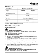 Preview for 8 page of Bartscher 700.050 Instruction Manual