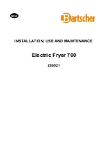 Bartscher 700 Series Directions For Installation, Use And Maintenance предпросмотр