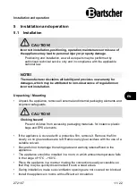 Preview for 13 page of Bartscher 700-W1600 Original Instruction Manual