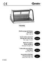 Preview for 1 page of Bartscher 700205G Instruction Manual