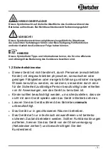 Preview for 4 page of Bartscher 700217 Instruction Manual