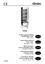 Предварительный просмотр 1 страницы Bartscher 700220 Instruction Manual