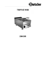 Preview for 1 page of Bartscher 700FX-E1850 Instruction Manual