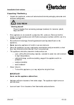 Preview for 17 page of Bartscher 700FX-E1850 Instruction Manual