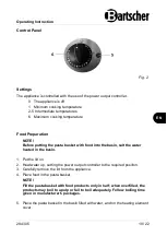 Preview for 21 page of Bartscher 700FX-E1850 Instruction Manual