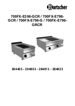 Preview for 1 page of Bartscher 700FX-E396-GCR Manual