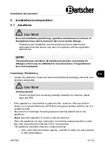 Preview for 17 page of Bartscher 700FX-EST110 Manual