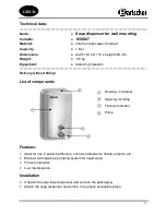 Предварительный просмотр 2 страницы Bartscher 850.007 Instruction Manual