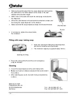 Предварительный просмотр 3 страницы Bartscher 850.007 Instruction Manual