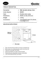 Preview for 5 page of Bartscher 860.001 Instruction Manual