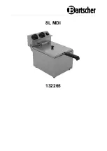 Bartscher 8L MDI Original Instruction Manual предпросмотр