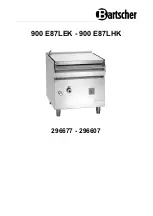 Bartscher 900 E87LEK Instruction Manual preview