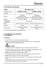 Preview for 12 page of Bartscher A120465 Operating Instructions Manual