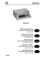 Preview for 1 page of Bartscher A300.115 Instruction Manual