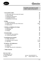 Preview for 25 page of Bartscher AC 433V0 Instruction Manual