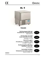 Bartscher AL-5 700.605 Instruction Manual preview