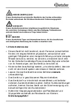 Предварительный просмотр 7 страницы Bartscher AT 110 Instruction Manual