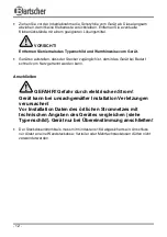 Предварительный просмотр 16 страницы Bartscher AT 110 Instruction Manual