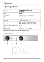 Предварительный просмотр 122 страницы Bartscher AT 110 Instruction Manual