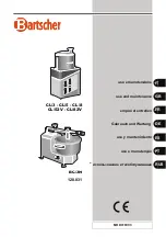 Preview for 1 page of Bartscher CL/3 Use And Maintenance