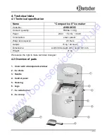 Preview for 8 page of Bartscher Compact Ice II Instruction Manual