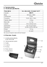 Предварительный просмотр 22 страницы Bartscher Compact Ice K Instruction Manual