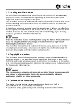 Предварительный просмотр 4 страницы Bartscher CT 100 Instruction Manual