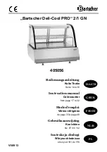 Preview for 1 page of Bartscher Deli-Cool PRO 2/1 GN Instruction Manual