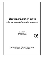 Предварительный просмотр 7 страницы Bartscher e-12p-s3 Instructions For Installation, Use And Maintenance Manual