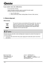 Preview for 47 page of Bartscher E10110RS Manual