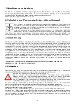 Preview for 4 page of Bartscher Eros 3 R/F Instruction Manual