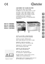 Preview for 1 page of Bartscher FA092M00 Installation, Operation & Maintenance Instructions Manual