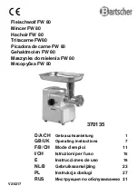 Bartscher FW 80 Operating Instructions Manual preview