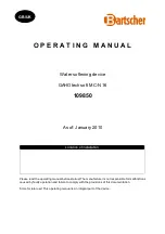 Bartscher GAHOtech soft MC-N 16 Operating Manual preview