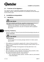 Preview for 14 page of Bartscher IK 70DP Manual