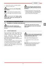 Preview for 11 page of Bartscher IR091M01 Installation, Operating And Maintenance Instructions