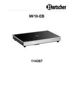 Bartscher IW10-EB Manual preview