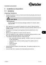 Preview for 13 page of Bartscher IWL250ST Original Instruction Manual