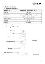 Preview for 8 page of Bartscher Joy 150.140 Instruction Manual