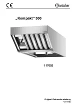 Bartscher Kompakt 300 Instruction Manual preview