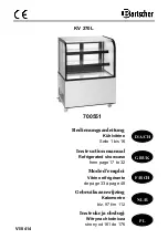 Bartscher KV 270L Instruction Manual preview