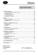 Preview for 29 page of Bartscher M 10110 Manual